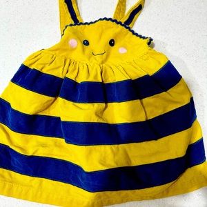 12/18 month Mini Boden Bee pinnie